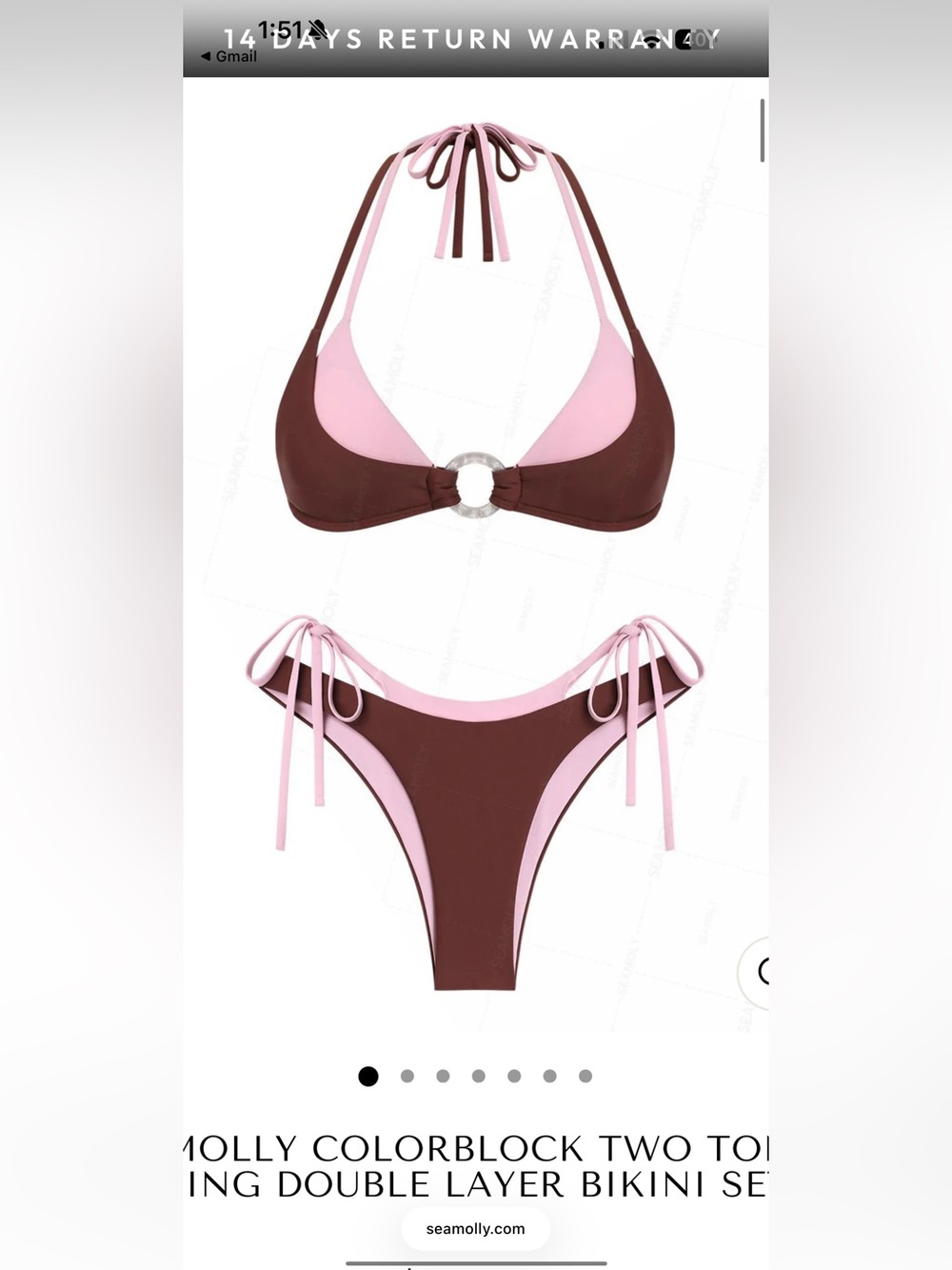 Sea Molly layered bikini - M
